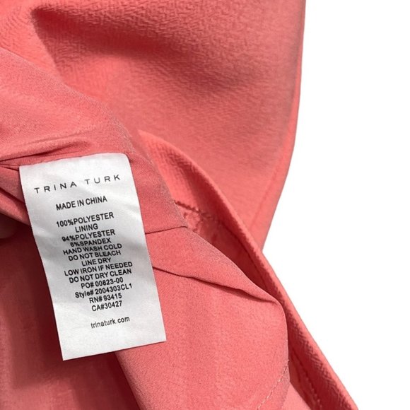 Trina Turk Heatwave Dress in Coral, Size 8 - Picture 9 of 10